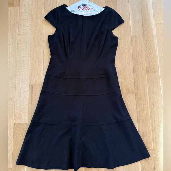 Anne Klein Black Cap Sleeve Dress - Picture 3 of 7